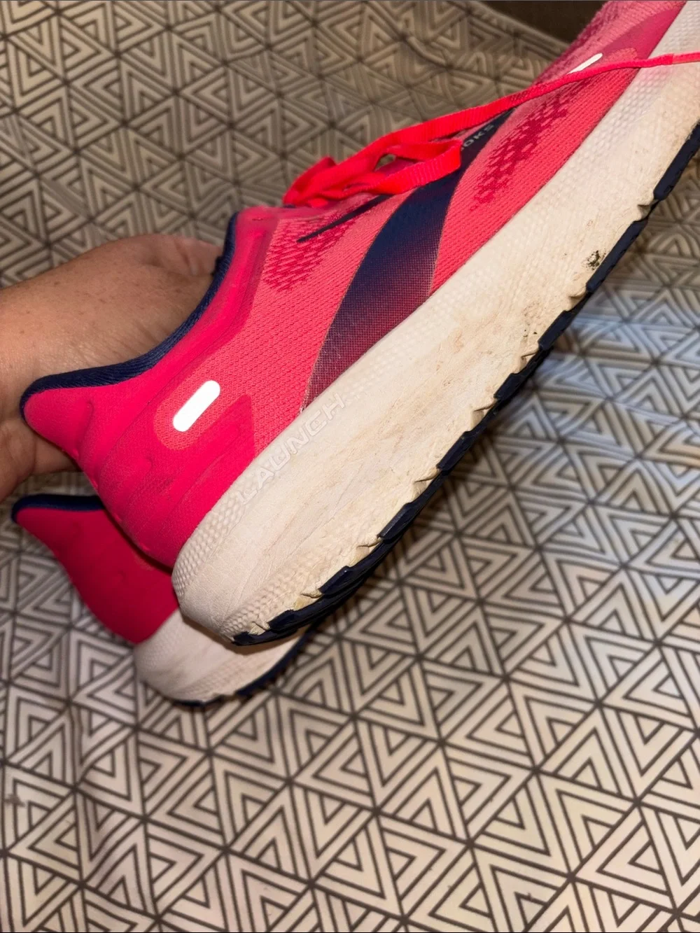 Brooks Women’s Athletic Shoes - Pink with Navy Accents